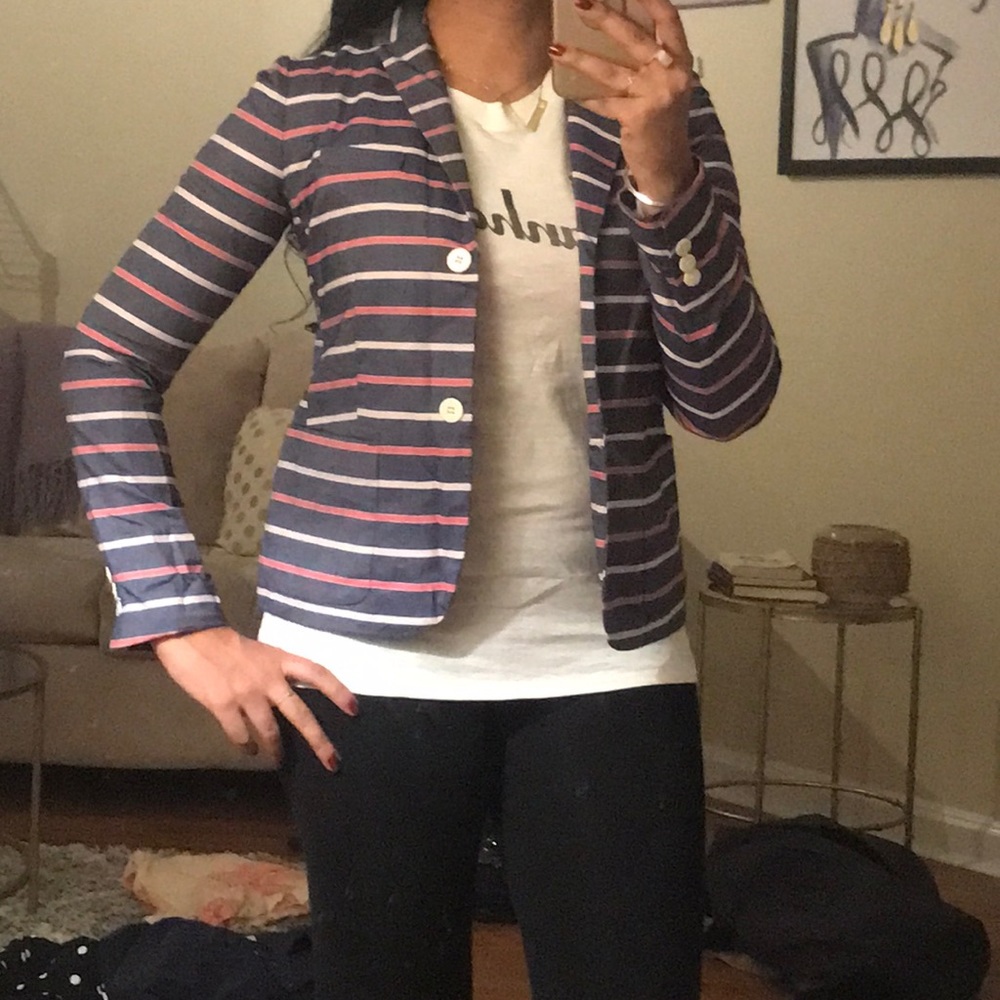 Gap striped “academy blazer”
